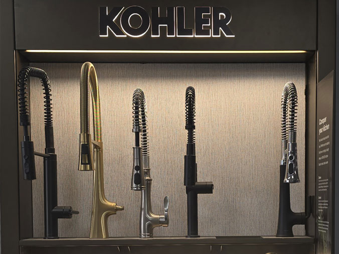 Kohler kitchen faucets at the Penstan Indiana, PA Kithcen & Bath Boutique