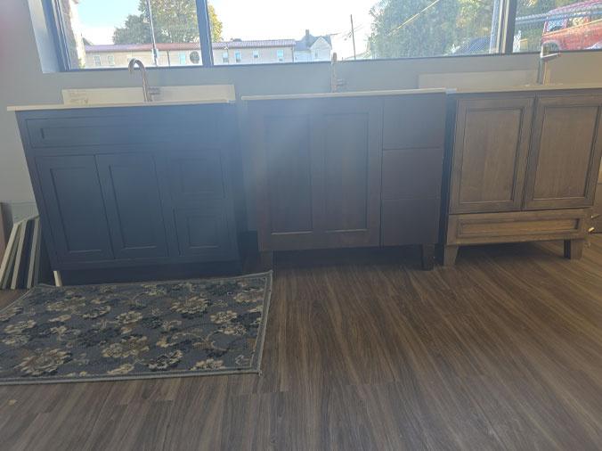 Bathroom vanities in the Penstan Indiana, PA Kithcen & Bath Boutique